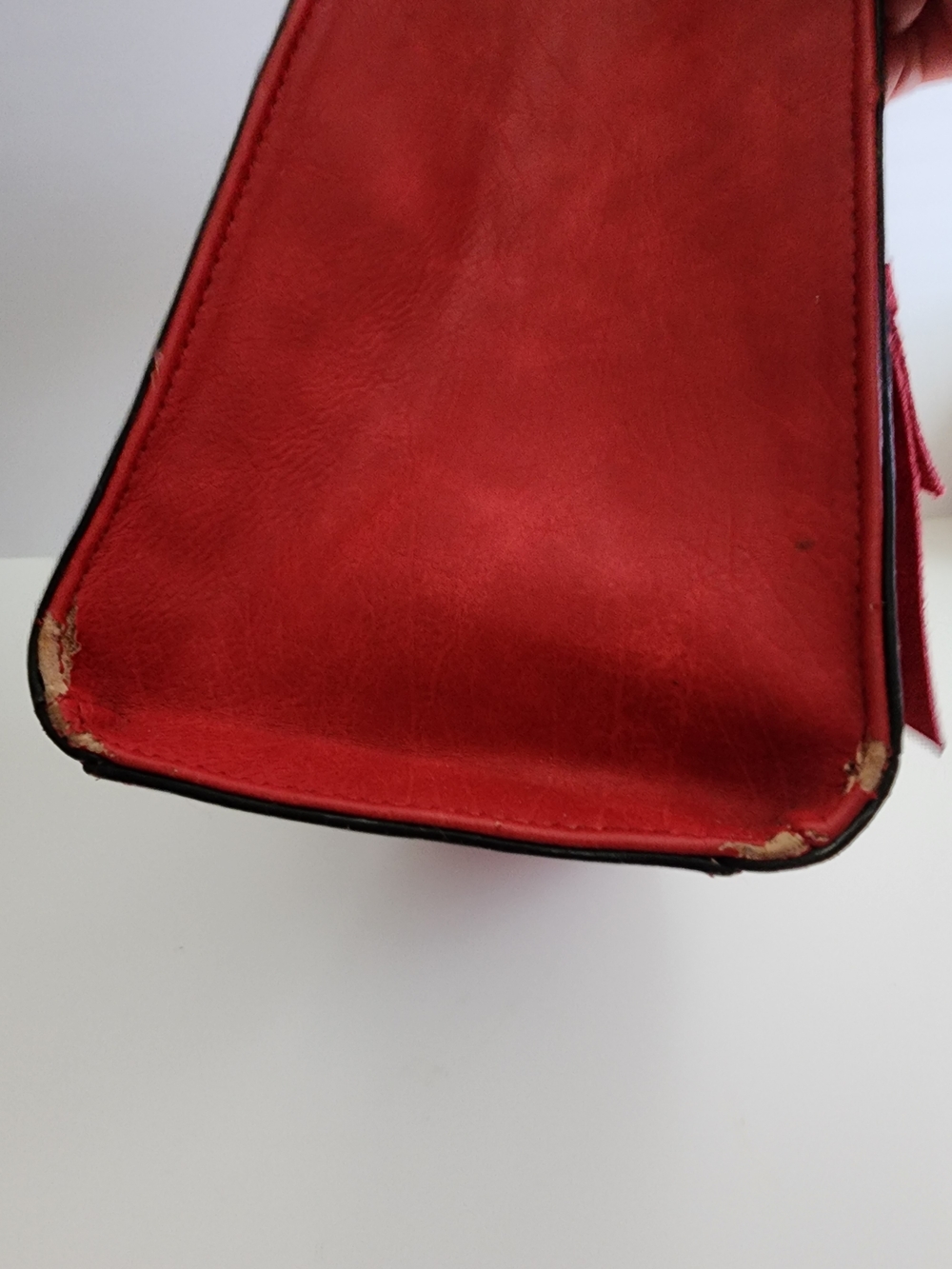 NWOT Sharif Tote Bag Red | Large Tote | Minor Wear - Picture 7 of 15